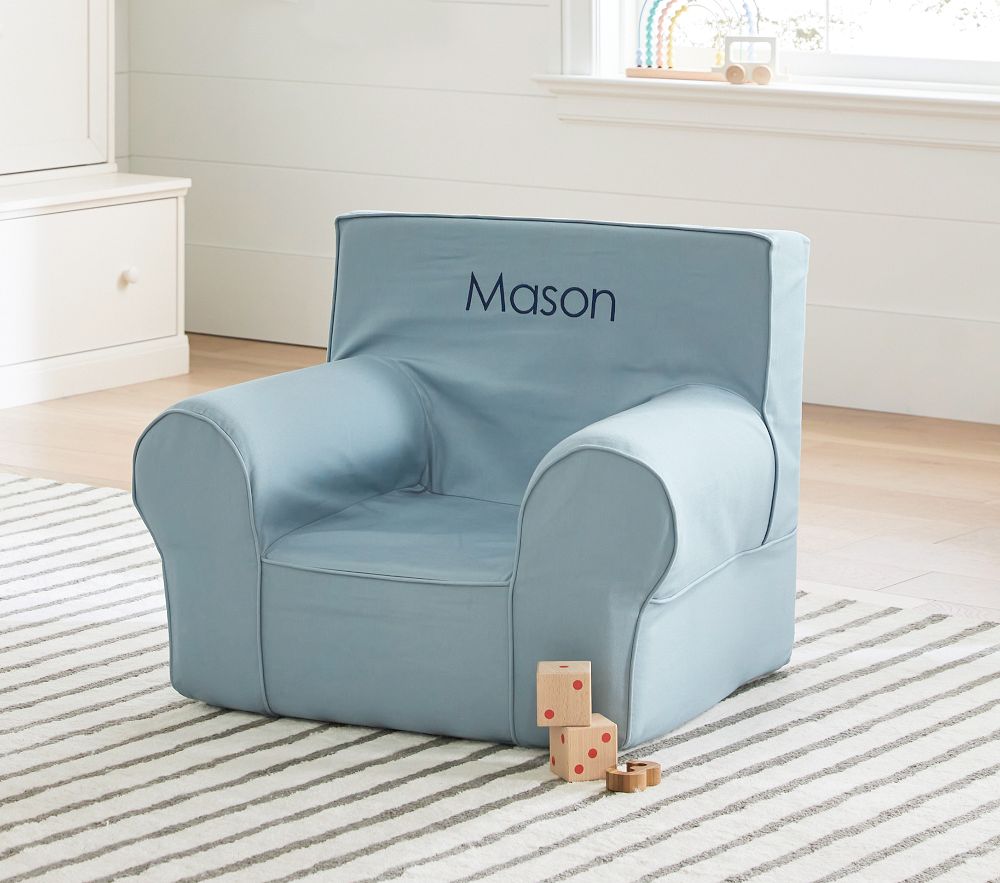Pottery barn blue shop chair